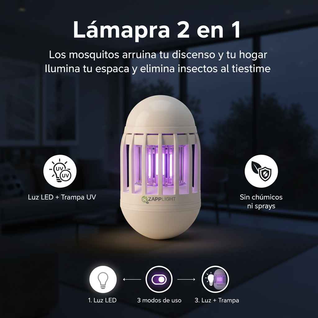 Lámpara Antimosquitos - ficha de conversión