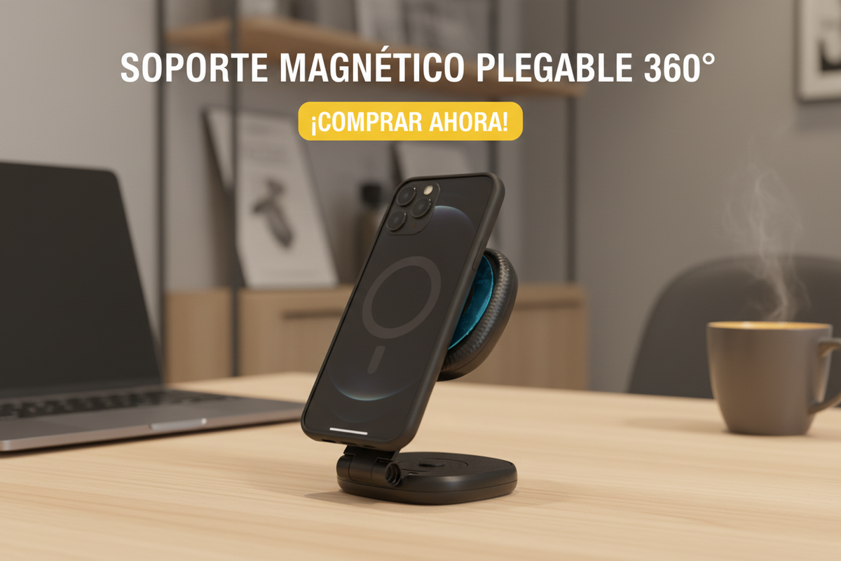 Portada CTA - Soporte magnético plegable 360°