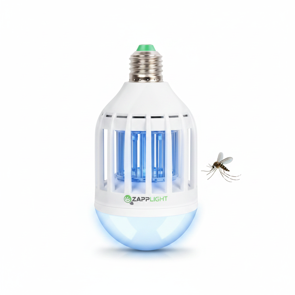 Bombilla antimosquitos LED - fondo blanco