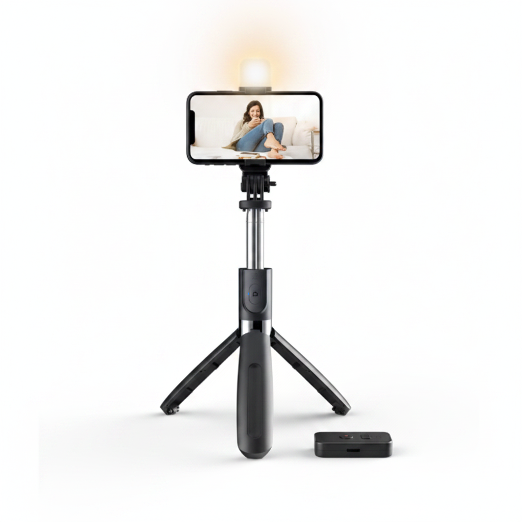 L02s selfie stick - producto completo fondo blanco