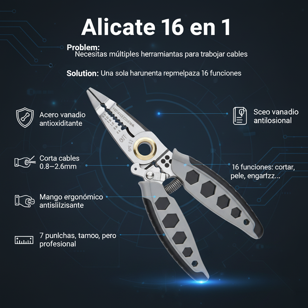 Alicate Multifunción - ficha de conversión