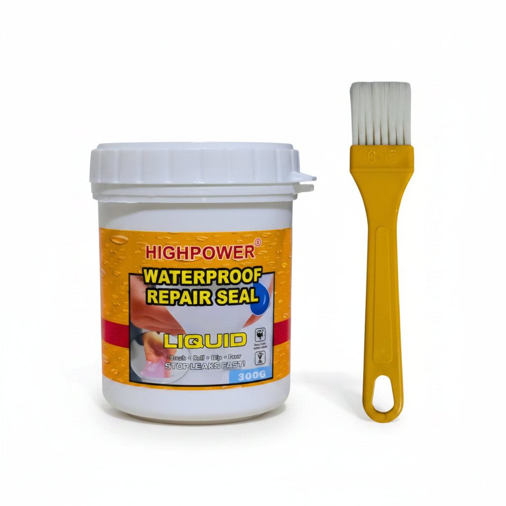 Highpower Waterproof Repair Seal con brocha - fondo blanco