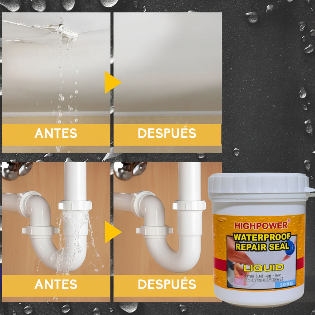 Sellante impermeabilizante - antes y después
